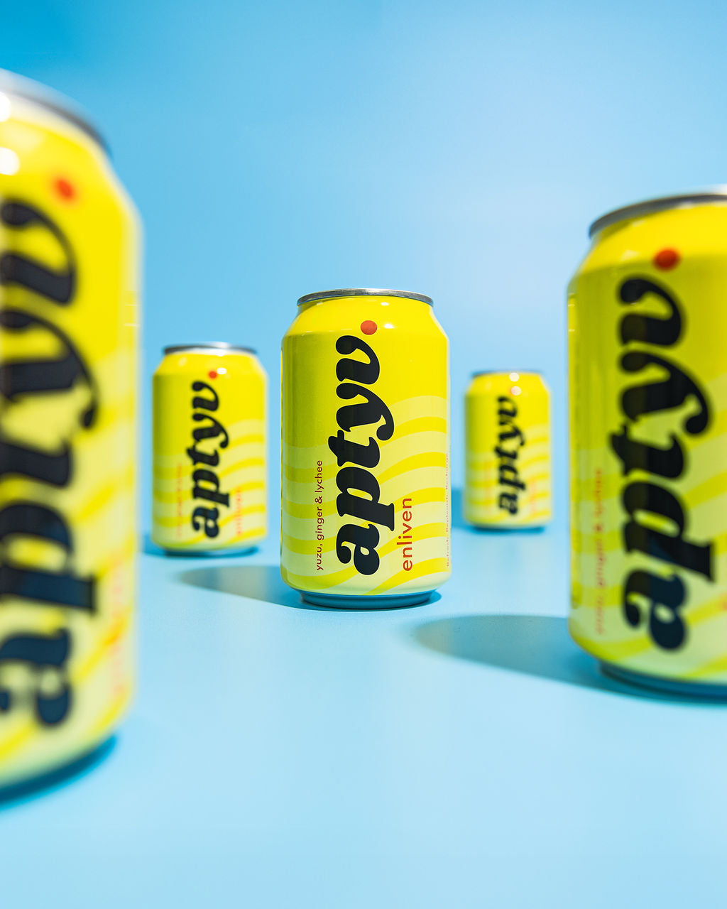 Aptyv Enliven zero sugar vegan beverage 330ml can