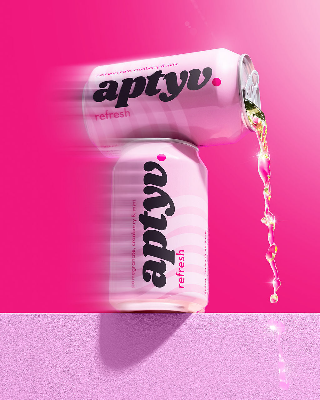 Aptyv Refresh crisp vegan beverage zero sugar 330ml